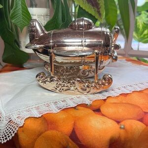 Reed and Barton Seaplane Coin Bank